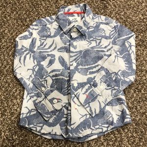 Mini Boden Crab Button Up